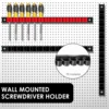 5/2PCS Screwdriver Organizer Holder Wall Mounted Screwdriver Wrench Pliers Rack Organizer Tool Hardware Tool Display Hanger 2