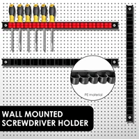 5/2PCS Screwdriver Organizer Holder Wall Mounted Screwdriver Wrench Pliers Rack Organizer Tool Hardware Tool Display Hanger 2