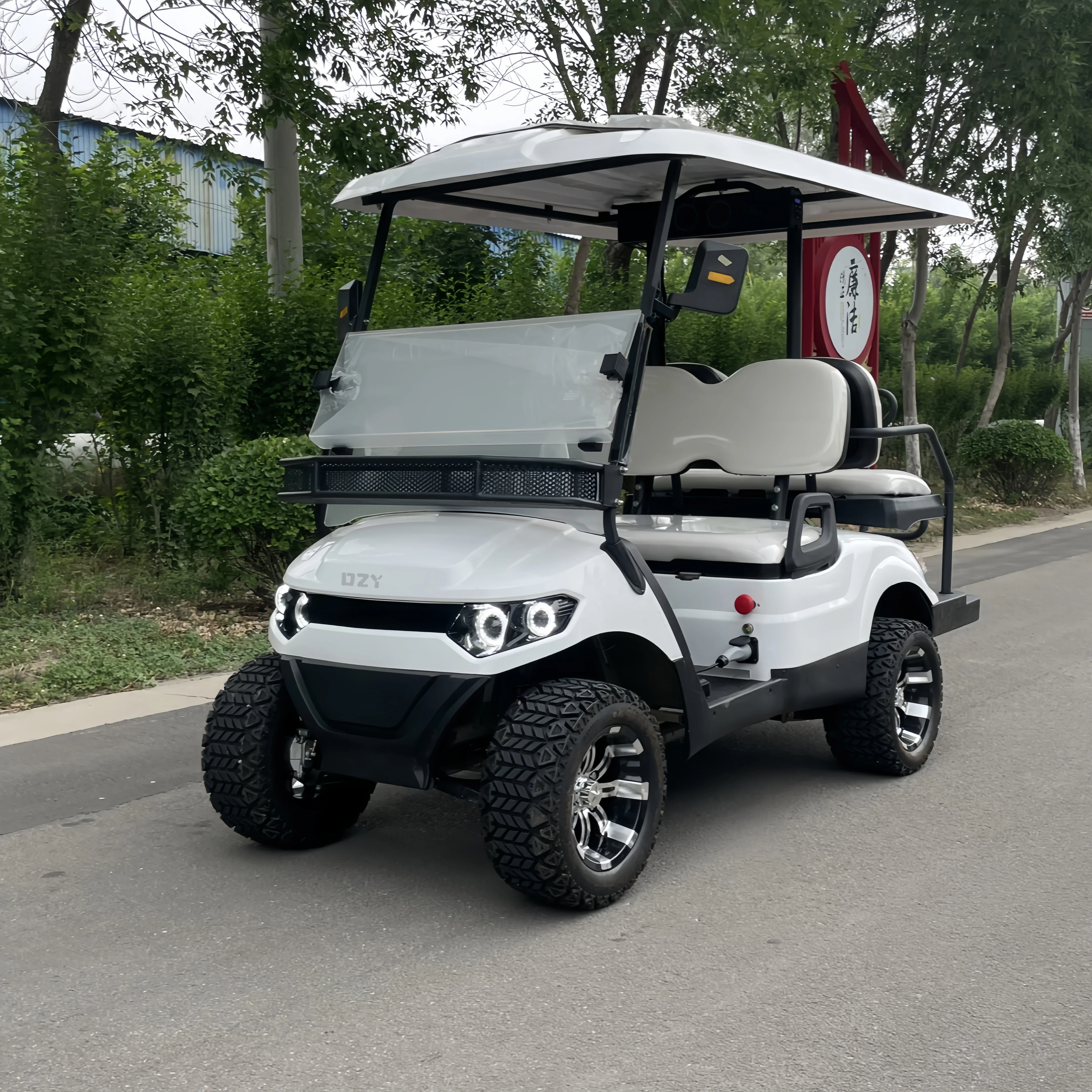 4 Wheel 4 Seater 6 Seater Cart Club Electric Neighbor Community Golf Carts ODM Golf Carts