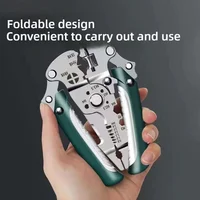 Dénudeur de fils pliable, pince à dénuder multifonction à poulie, pince à sertir, outil manuel pour électricien 5