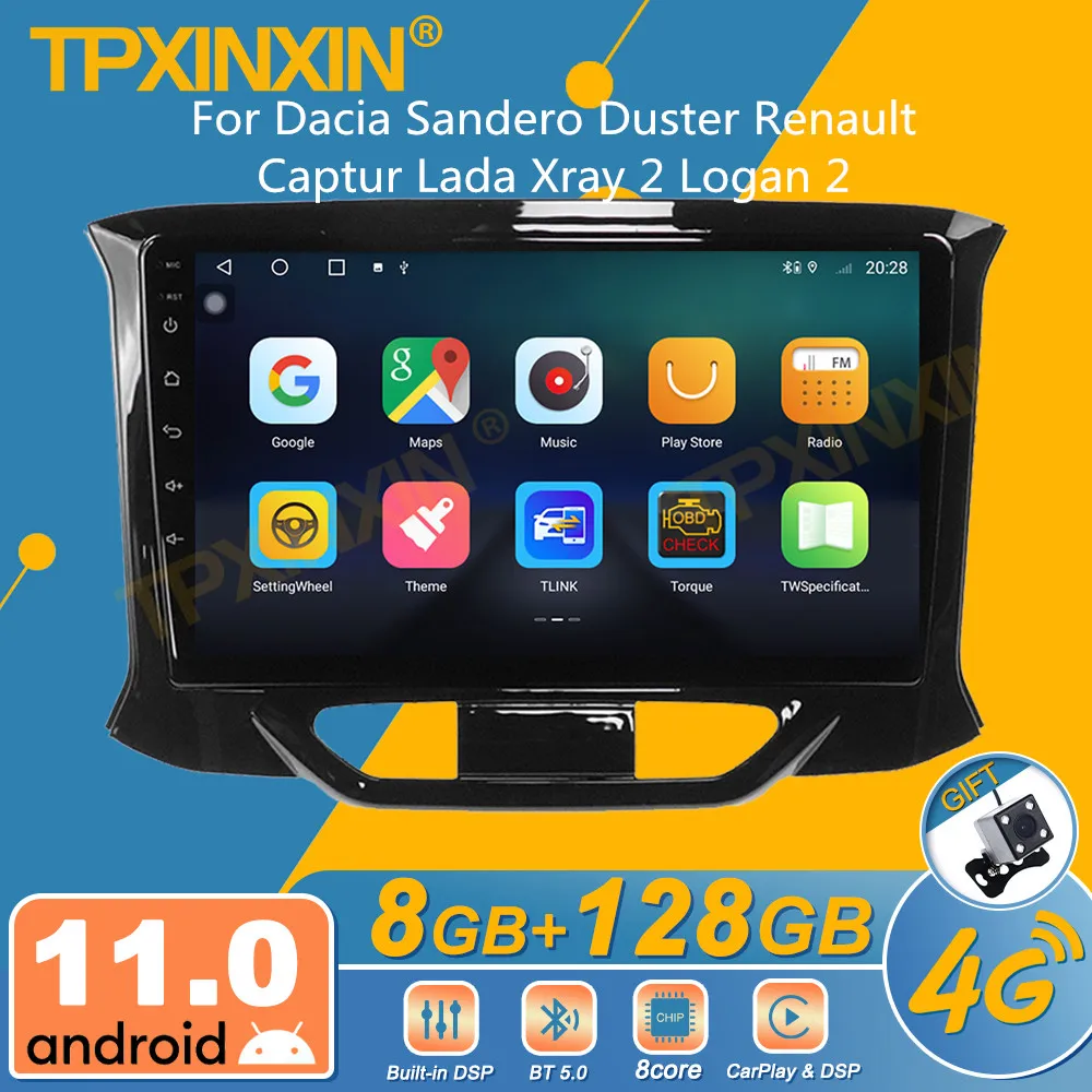 Per Dacia Sandero Duster Renault Captur Lada Xray 2 Logan 2 Android Autoradio 2Din Ricevitore Stereo Autoradio Lettore Multimediale