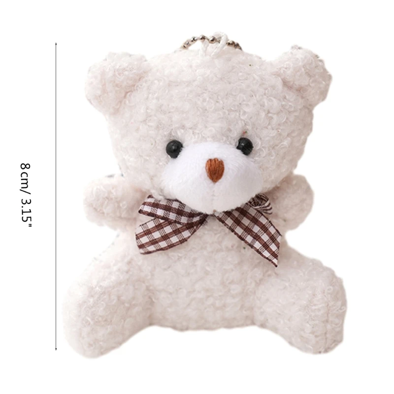 Bear Keychain Mini Bear Plush Keychain for Women Children