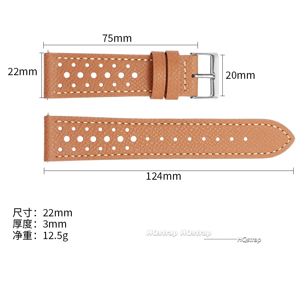 Vintage Genuine Leather Watch Strap Quick Release Bracelet 18mm 19mm 20mm 22mm Men Women Universal Cowhide Bands Breathable Belt