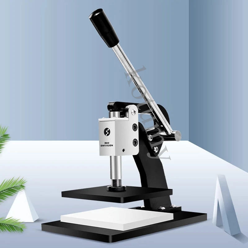 Pressa Manuale Punzonatrice Per Pelle E Metallo - Pressione 160kg Con Mandrino 1.5-13mm - Nero