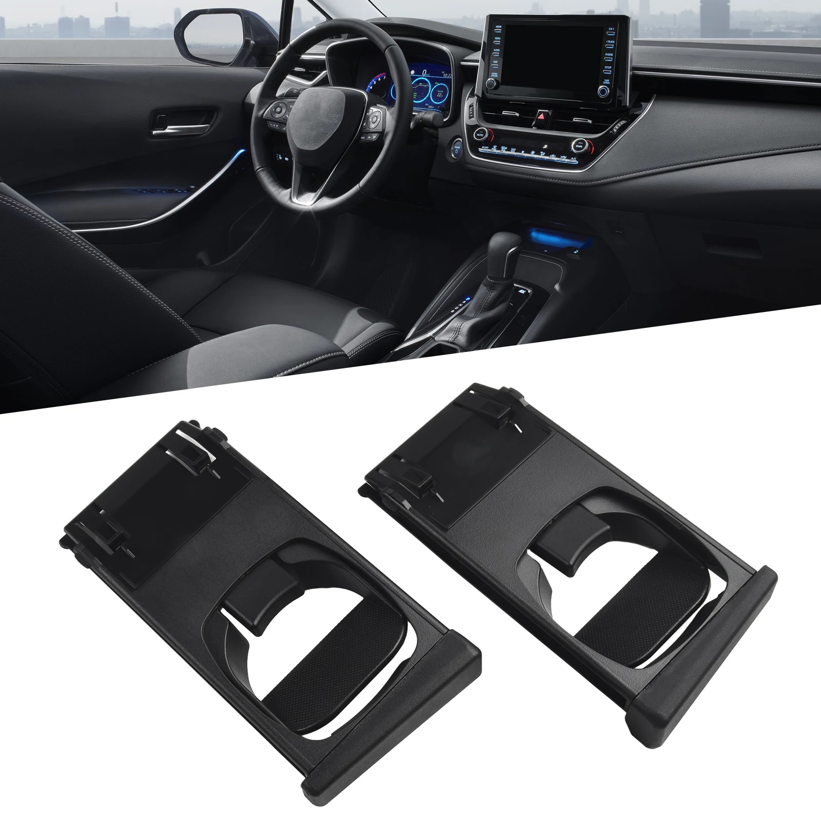 

Brand New Durable High Grade Practical To Use Pair Cup Holder 2x 2004-2015 Correct Connector Direct Installation Pickup