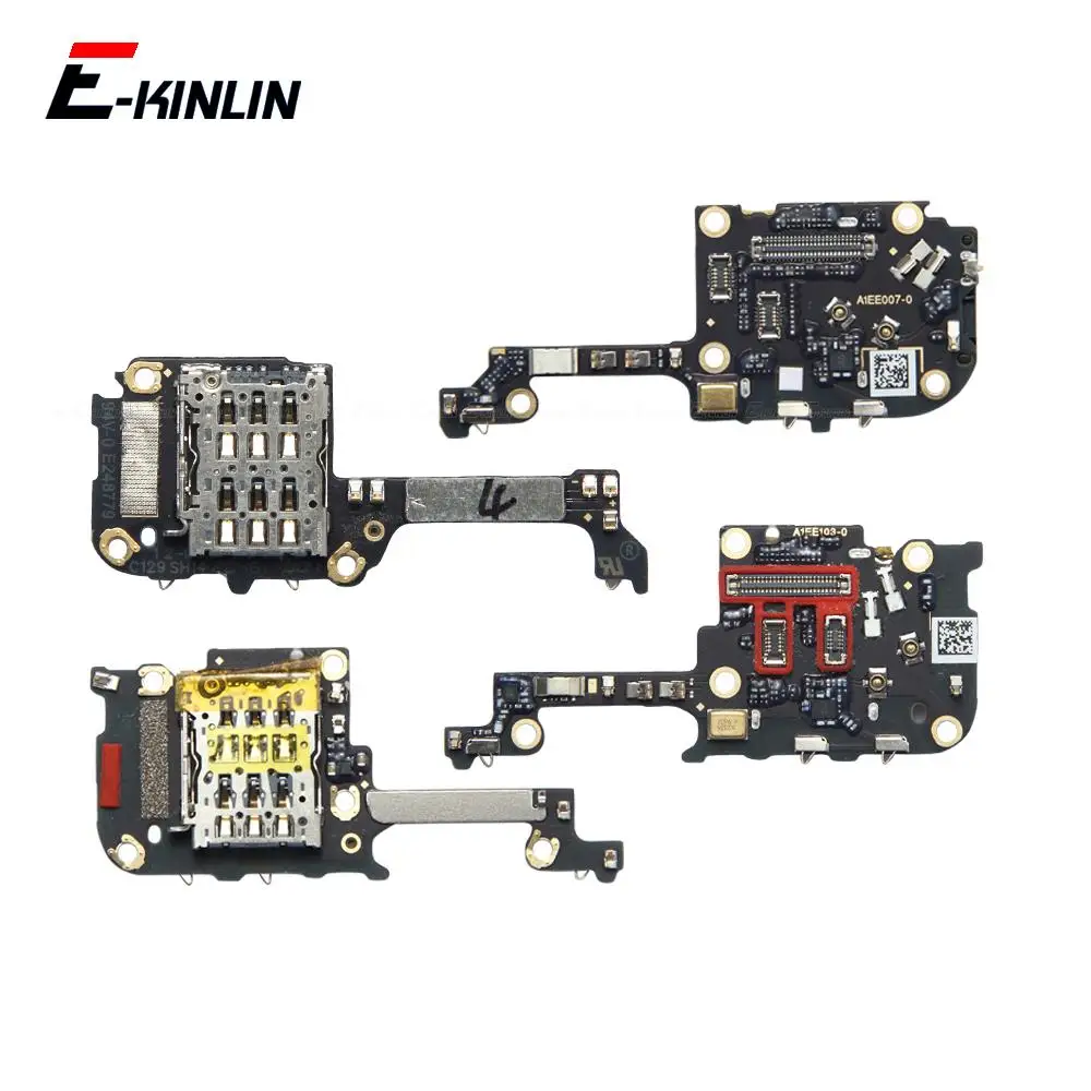 

Sim Card Socket Holder Slot Tray Reader Container Connector Board With Microphone For OnePlus 7T 7 Pro