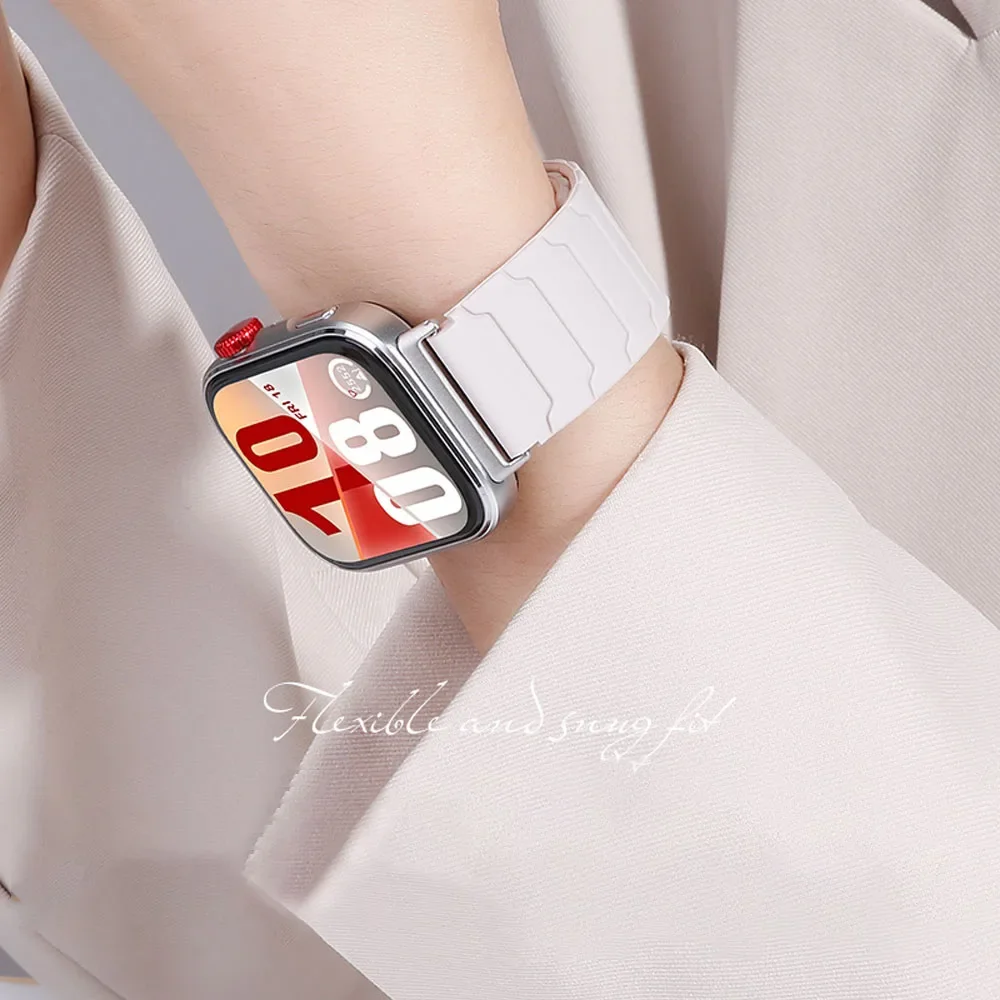 حزام مغناطيسي من السيليكون لساعة Huawei Watch Fit...