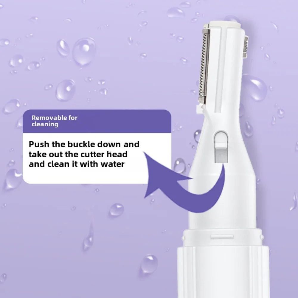 Electric eyebrow trimmer for women rechargeable mini private eyebrow trimmer shaving tool for beginners 4