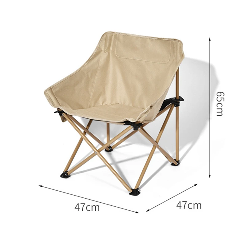 Folding Moon Chairs Ultralight Outdoor Camping Chair Portable Lightweight Folding Chair for Picnic Beach Fishing Leisure Chair