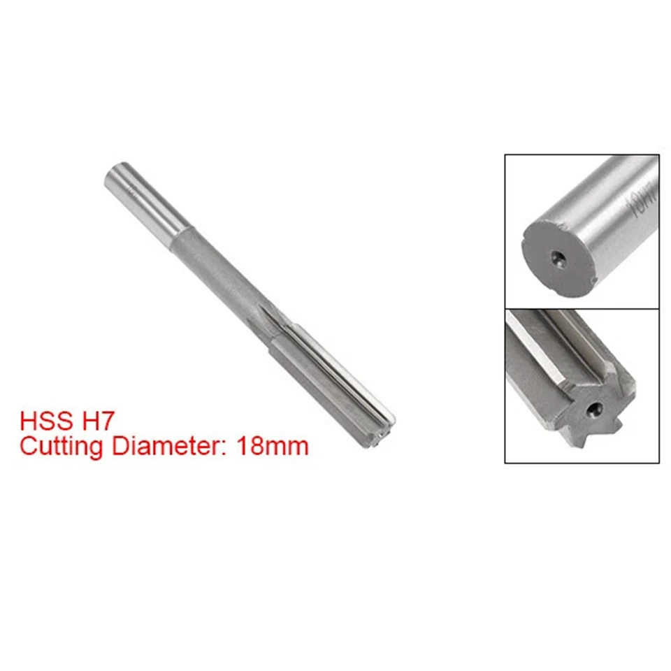 Alésoir De Serrage Alésoir Machine Tour HSS Tige H7 4mm Dia Coupe Outil De Coupe De Fraisage 6 Fl Tes Droites 2pc