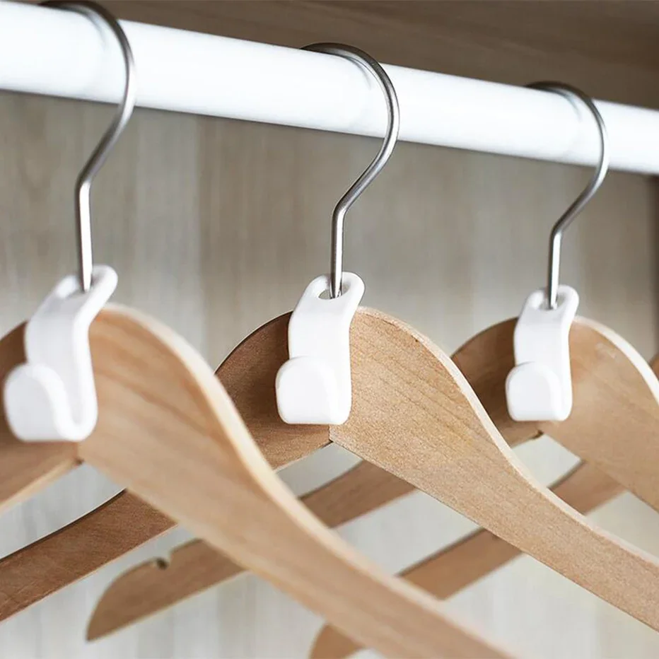 4/6/10Pcs Antislip Clothes Hanger Closet Organizer Storage Rack Holder Connection Hook home Wardrobe Space Save Clothes Hanger,clothes hanger,clothes rack,storage hanger hook