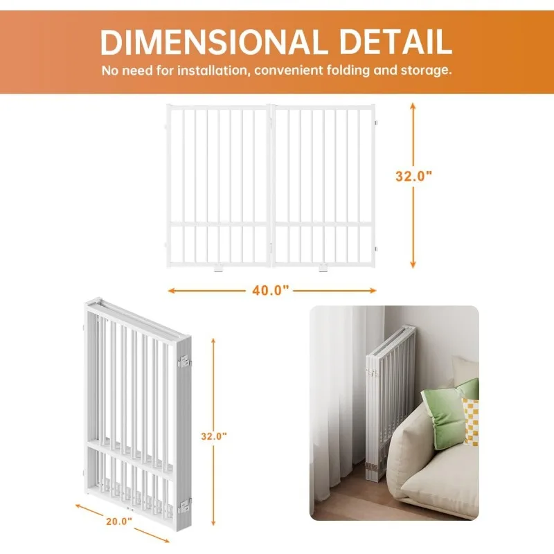 Metal Freestanding Dog Gate 5