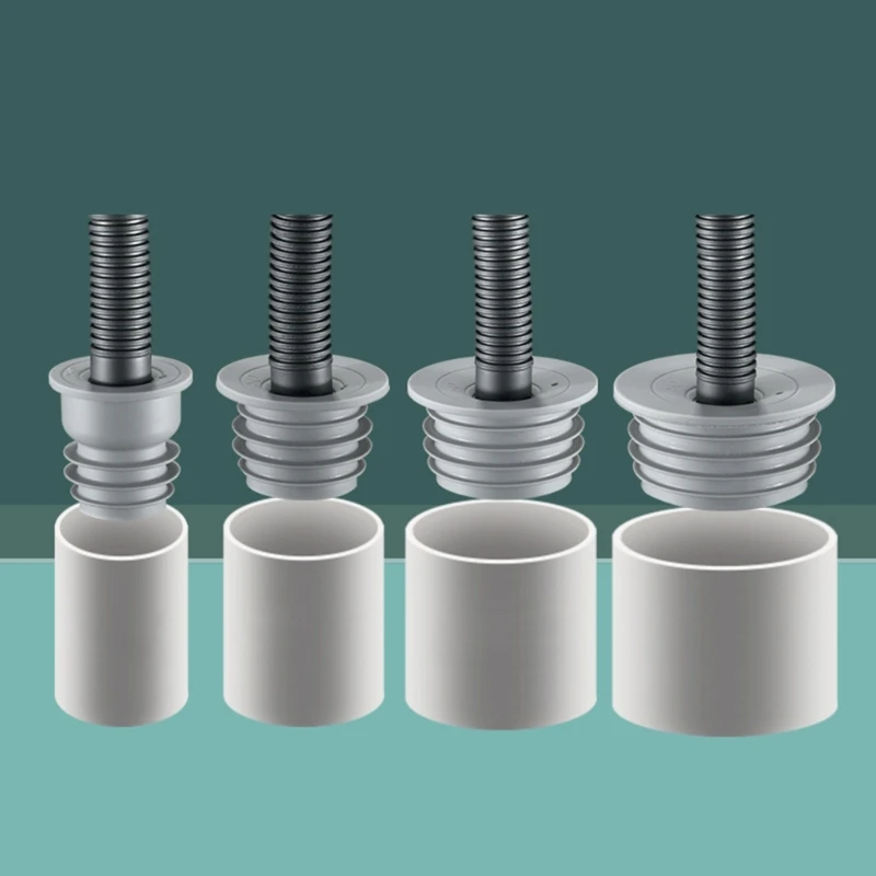 Silicone Deodorant Wash Machine Pipe Connector Tools Sealing Plug Trap Anti-odor Telescopic Sewer Pipe Accessories
