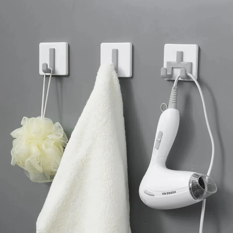 

Sticky Hook Paste Strong Wall Hanging Clothes Hook Door Free Punch Bathroom Seamless Bathroom Wall Hook Wall