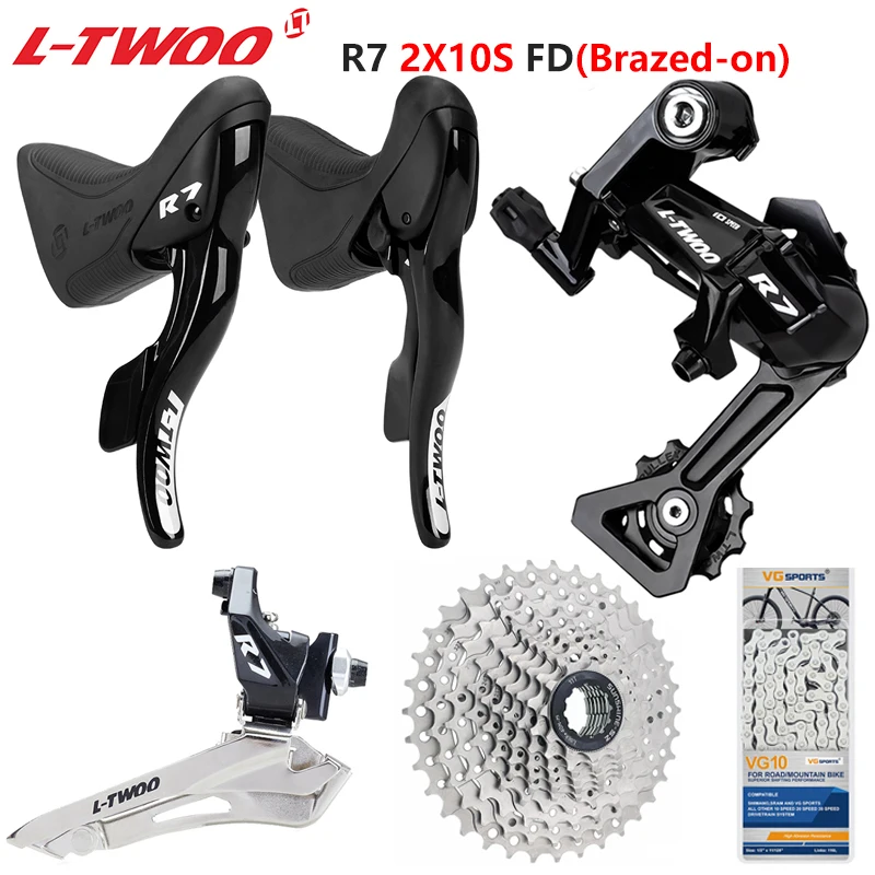 Ltwoo R7 2x10 Speed Roadbike Derailleur Groupset Compatible Shimano