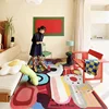 Living Room Carpet Colorful Trendy Special-shaped Bedroom Bedside Rug  Fluffy Plush Fashionable Coffee Table Floor Mat Ковер 양탄자 2