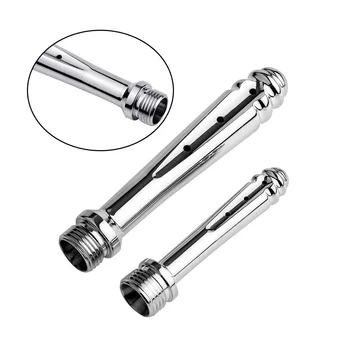 Stainless Steel Metal Anal Dilator Cleaner Bidet Faucets Rushed Enema Shower Head Bidet Faucet for Anal Cleaning Butt Plug Gay 1