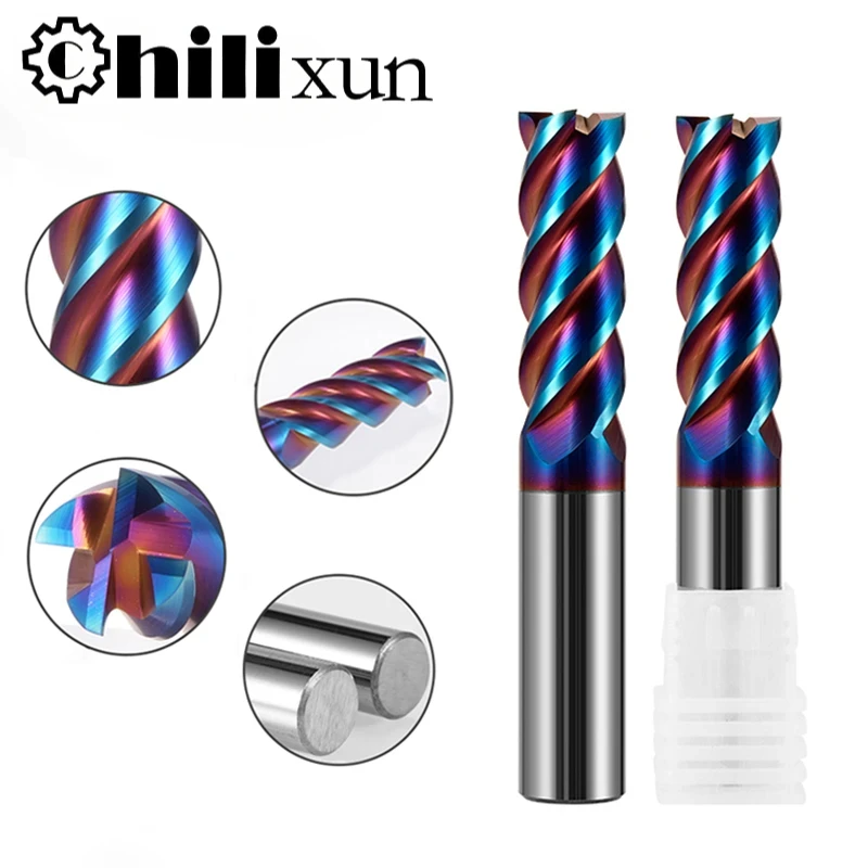 Utensili Cnc Fresa In Metallo Duro 4 Flauti Fresas Para Metal Carburatore De Tungsteno Face Mill Fresa Duro Herramientas Corte 45 Graus