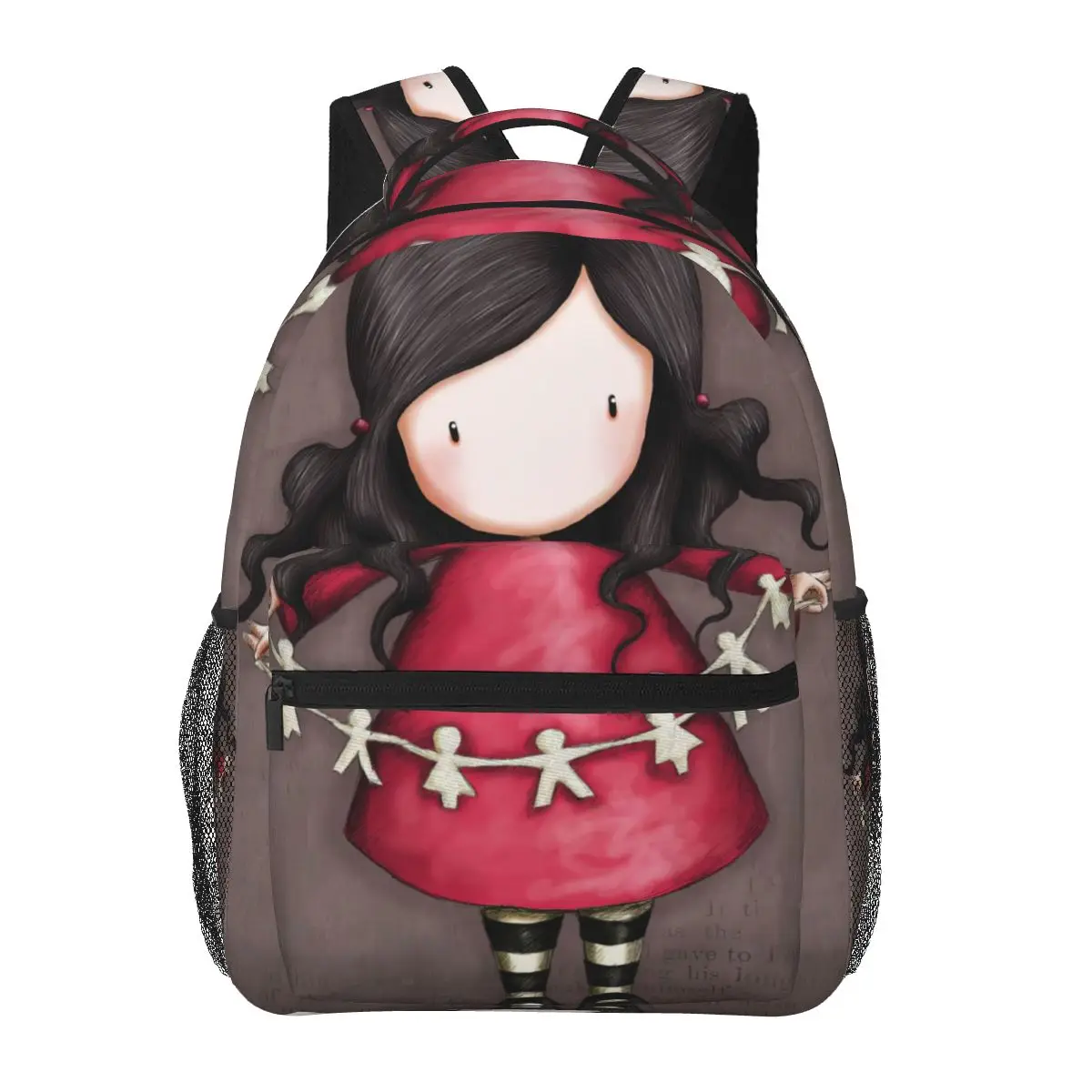 

Art Cartoon,Gorjuss Backpack for Girls Boys Travel RucksackBackpacks for Teenage school bag
