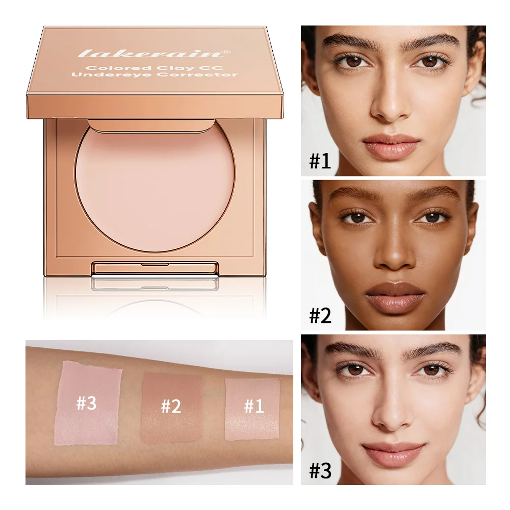 Farbiger CC-Augenkorrektur-Concealer mit Applikator deckt Augenringe, Akne und Poren ab. Langanhaltend. Koreanisches Make-up für einen strahlenden Teint._voghion.com