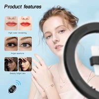 26cm Photo Ringlight Led Selfie Ring Light Phone Remote Control Lamp Photography Lighting With Tripod Stand