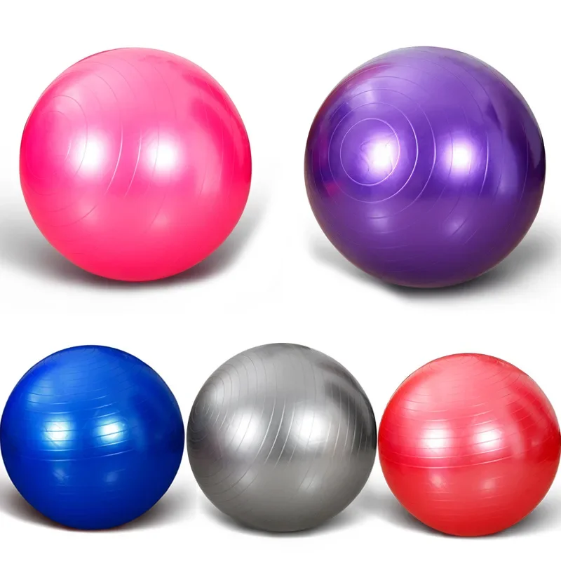 PVC Fitness Balls Yoga Ball Thickened Explosion-proof Exercise Home Gym Pilates Equipment Balance Ball 45cm/55cm/65cm/75cm/85cm yoga ball