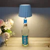 LED Wine Bottle Base Rechargeable Desk Led Lamp Battery Operated Bar Restaurant Dining Mushroom Lamp holders Night Light Decor 1