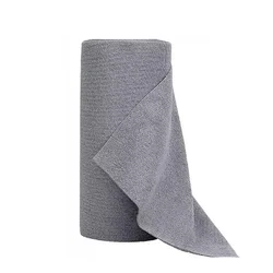 Eco - Friendly Reusable Double - Sided Microfiber Kitchen Cleaning Cloths - 20 Sheets Roll (Gray)