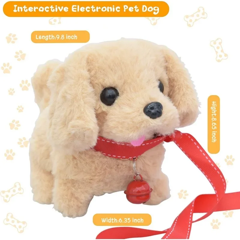 Toy Puppy Plush Electronic Interactive Dog Wagging Tail Stuffed Musical Pet Robot kids Toys for 2-8 Year Old Boys Girls Presents 3