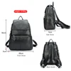 Zency Stylish Black White Genuine Leather Women Backpack A++ Quality Anti-theft Large Capacity Knapsack Travel Designer Rucksack 4