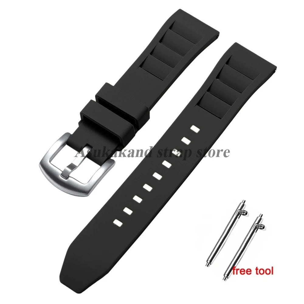 Silicone Watch Strap - Soft Waterproof Quick Release Rubber Watchband
