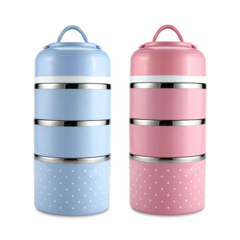 Stainless Steel Vacuum Thermal Lunch Box Portable Food Warmer Soup