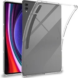 Black Flexible Silicone TPU Protective Case for Tab S10 Ultra 14.6 (Clear)