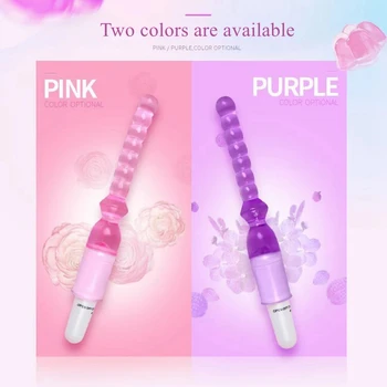 Jelly Vibrator Stick Long Anal Butt Plug Beads G-spot vagina Massager Adult Sex Toys For woman Couples Masturbation Shop Dildo 5