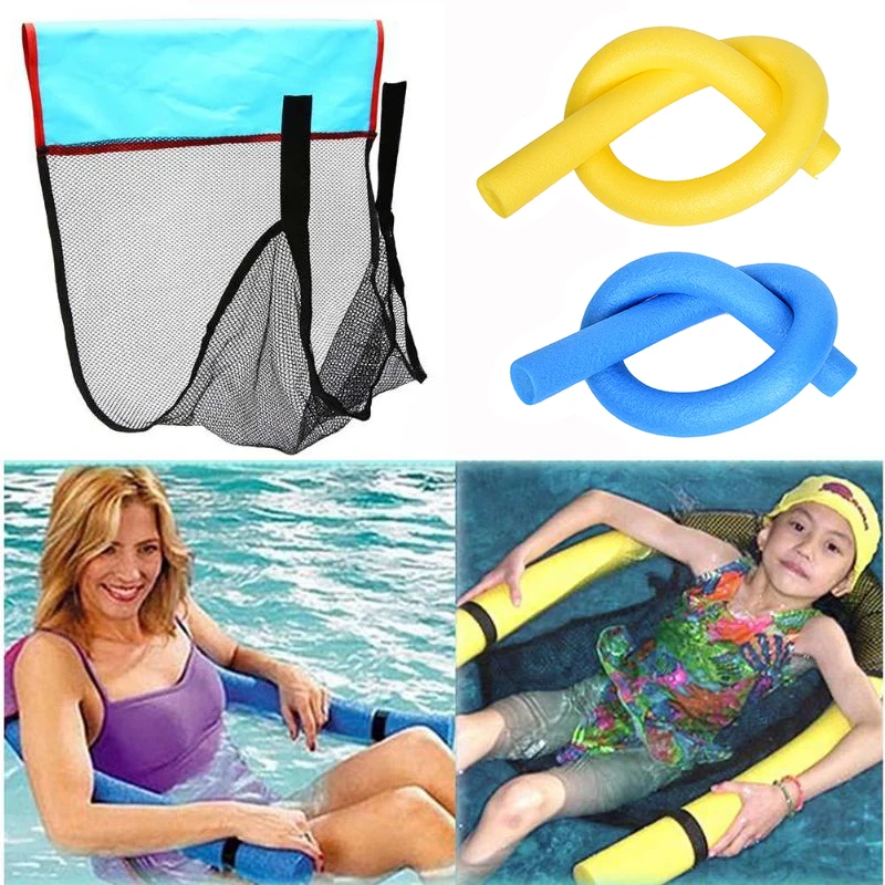Swimming Pool Seats Amazing Bed Stick Noodle Float Mesh Floating Water Toy Chair 
