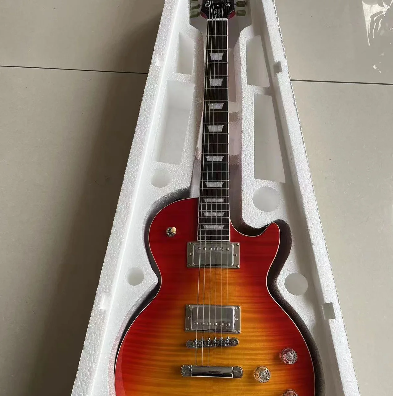 

Factory inventory, fast delivery, LP standard high-quality electric guitar, chrome alloy hardware HGFJPP