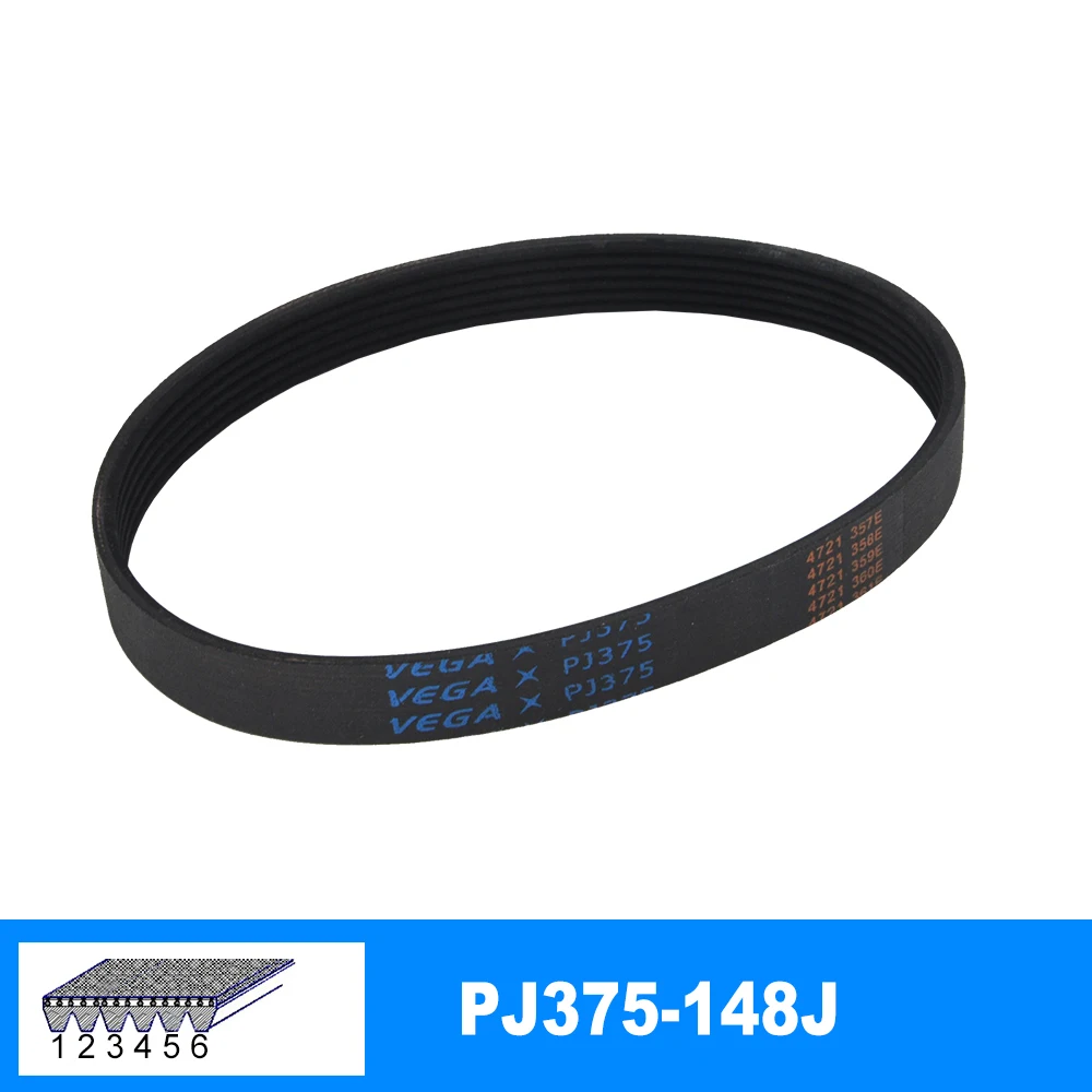 VEGA PJ375 148J pasek gumowy 3/4/5/6/7 żebra dla DIY Model