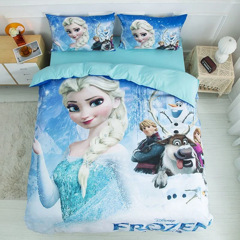 Description Picture 2 of itemElsa, Princess Aina, Frozen Christmas Gifts 3D Children'S Bedding Set 3-Piece 1 Quilt Cover Comforte 100% Polyester Anime Home
