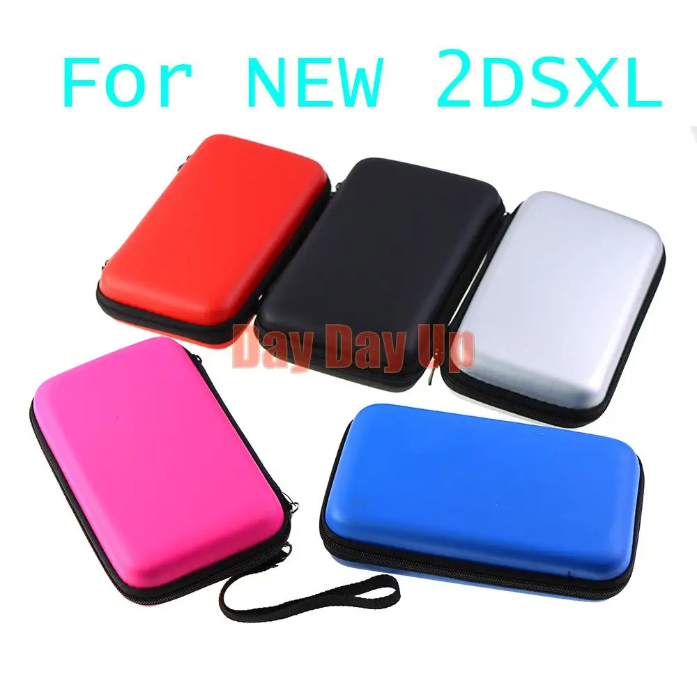 15PCS EVA 가방 게임 패드 보호 파우치 케이스, 끈 케이스 보호 홀더 가방 닌텐도 New 2dsxl ll