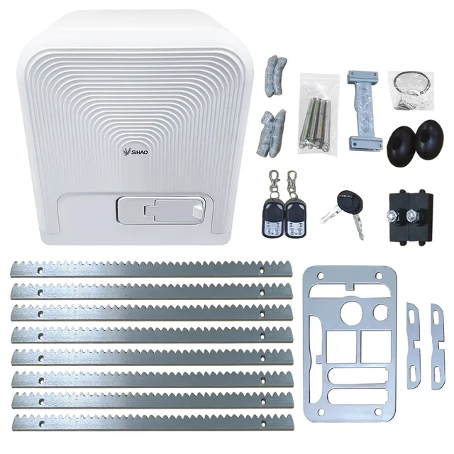 Sihao Automatic Gate Opener 800kg/1600kg Electric Sliding Gate Opener with Remote Complete Kit Hardware Security System Kit