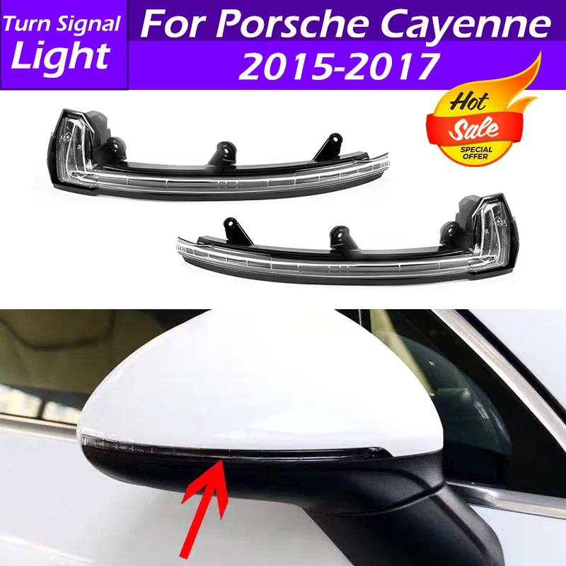 

95863110131 95863110231 LED Car Rearview Side Mirror Turn Signal Light Indicator Light Lamp For Porsche Cayenne 2015 2016 2017