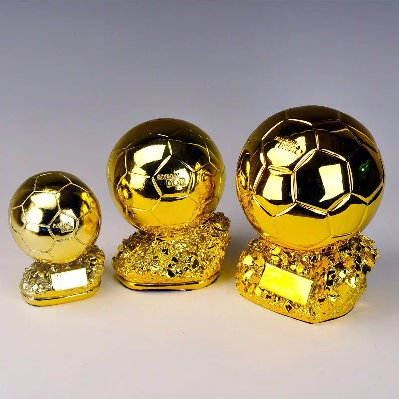 Spherical Trophy 25cm Golden Ballon Football Excellent Player Award Competition Honor Reward Best Gift Home Decor