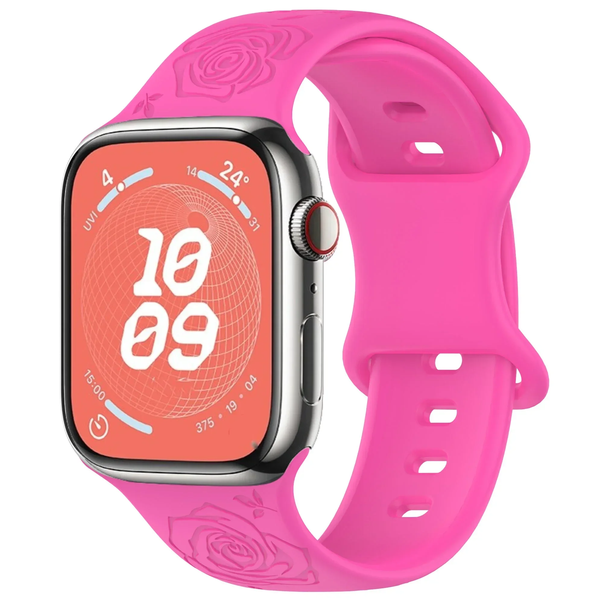 Engraved Pattern Silicone Strap