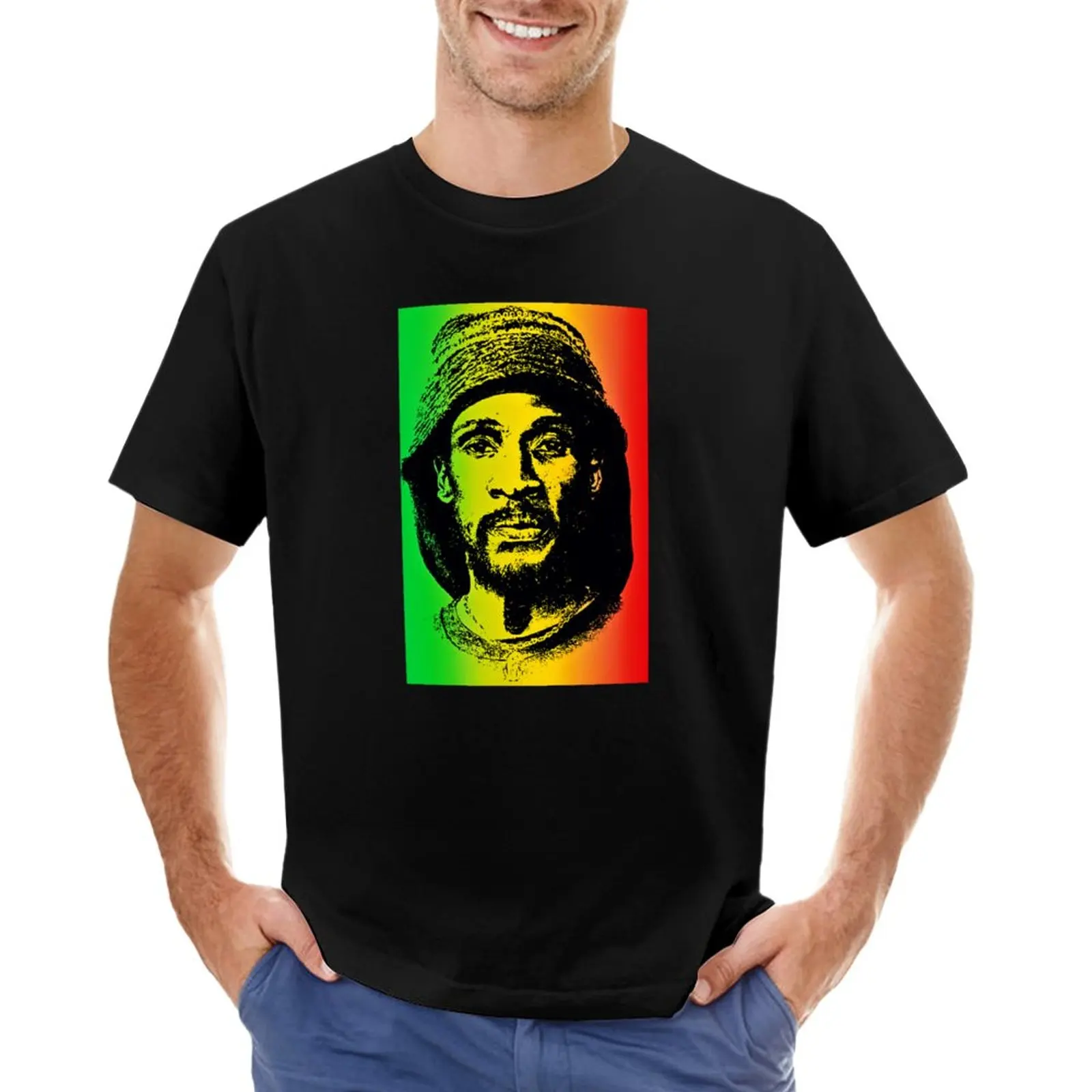 

akae beka Vaughn Benjamin flag T-Shirt vintage sweat Short sleeve tee black t-shirts for men
