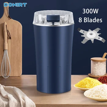 8 Blades Electric Grain Grinder Coffee Beans Grinders Stainless Steel Nuts Beans Grains Mill Herbs Grinding Machine for Kitchen 1