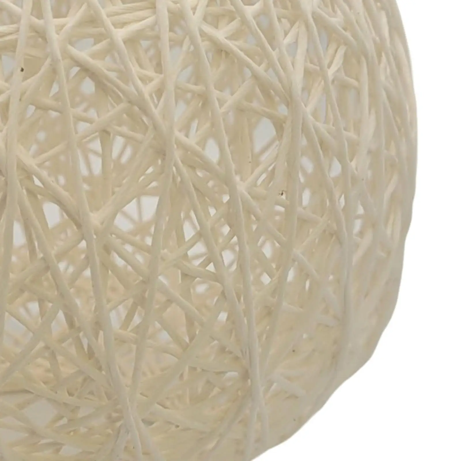 Woven Pendant Light Shade Lamp Cage Rattan Ball Lampshade for Farmer House 6