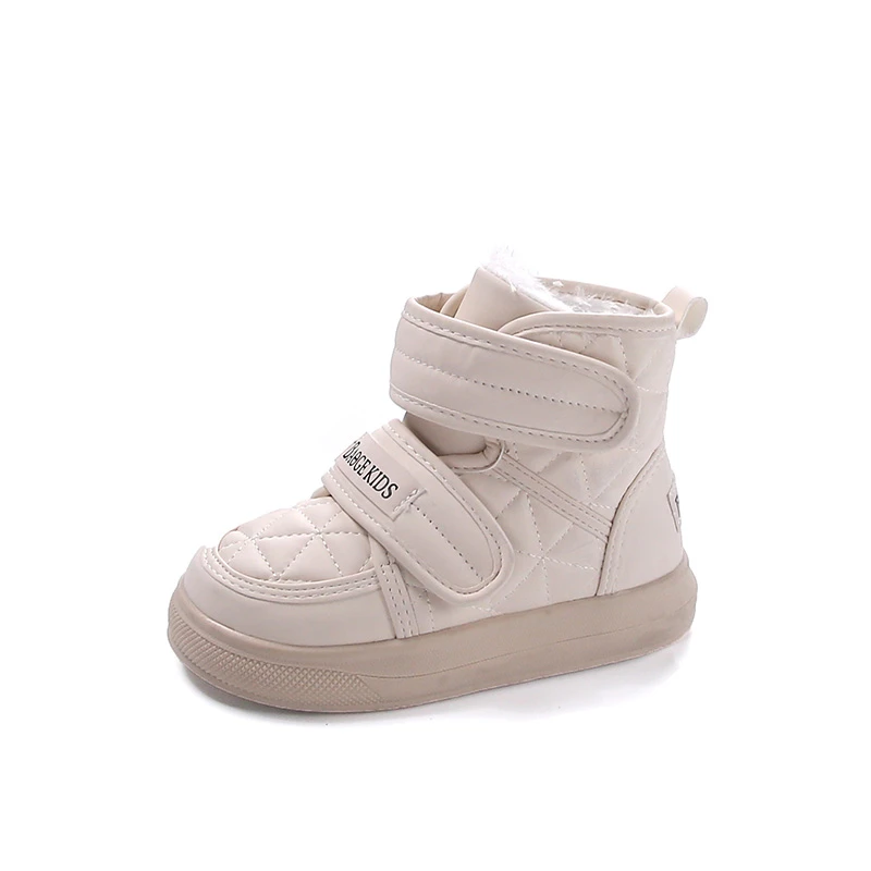 Warm Cotton Winter Boots for Kids Black School Boots