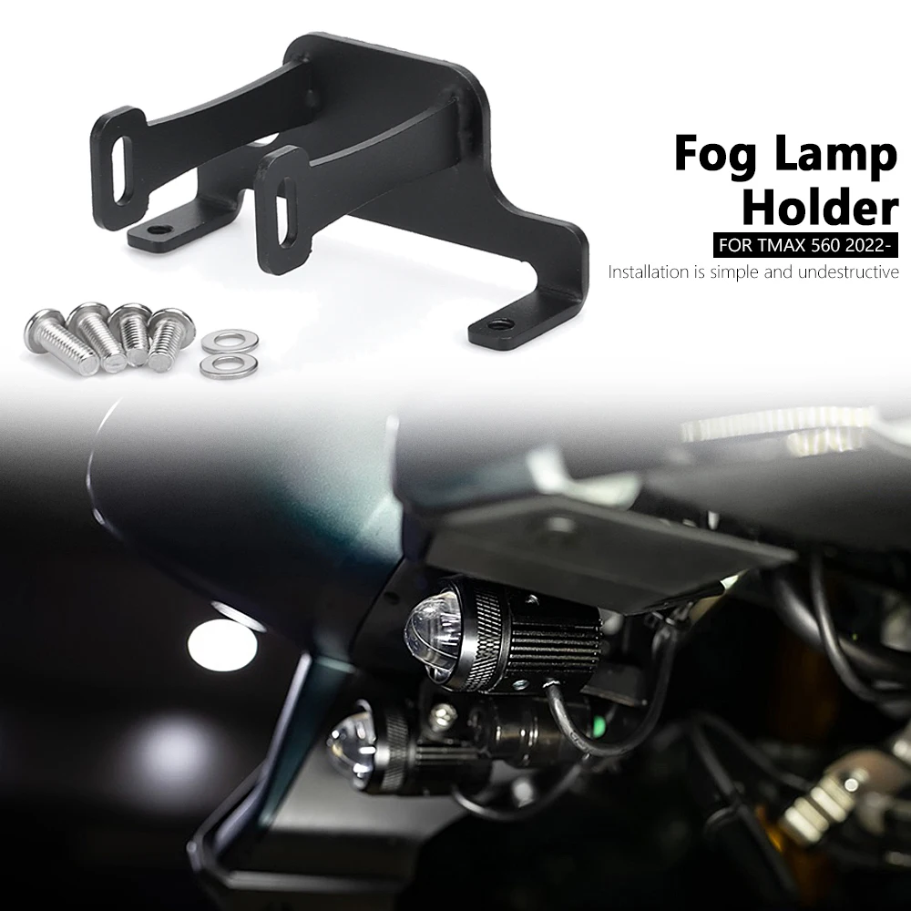 

New Motorcycle Auxiliary Light Backet Mount Holder Fog Lamp Bracket For Yamaha T-MAX 560 T-MAX560 TMAX 560 TMAX560 2022 2023