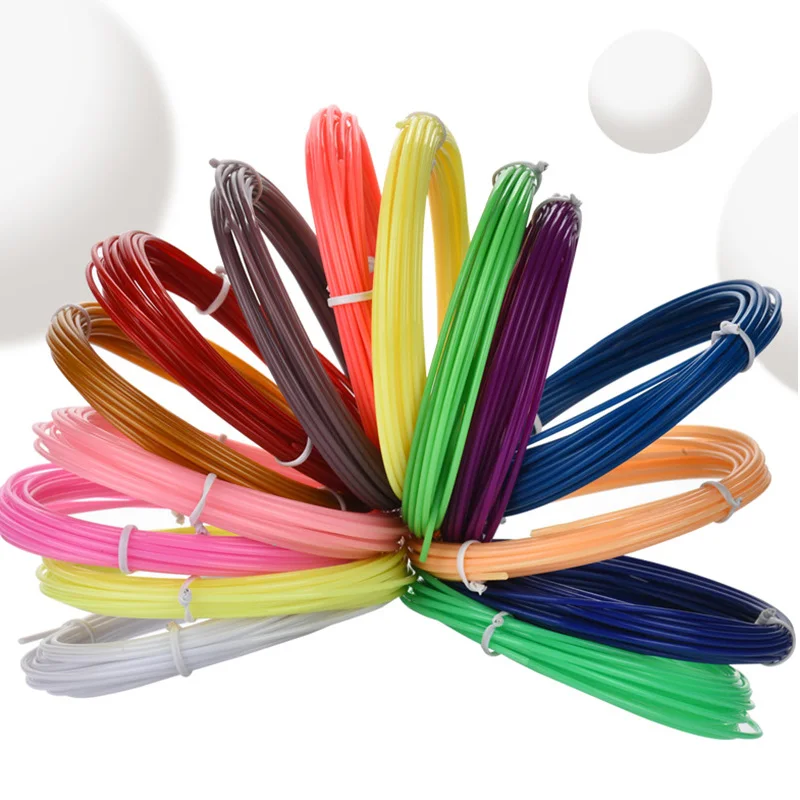 PCL PLA 3d Pen Filament 1.75mm 50meters 10 Colors 3D Printing Pens Plastic  Refill Material