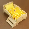Baby Doll Miniature Bed with Stairs Fashion Doll Play for 20cm 1/6 Doll Accessory Play House Furniture Set Dollhouse Decoration 3